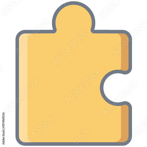 Detail puzzle piece flat