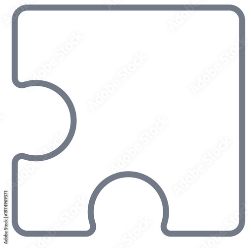 Detail piece puzzle stroke