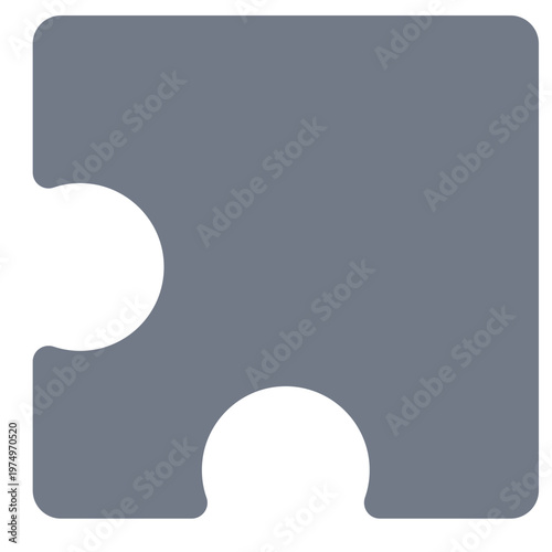 Piece detail puzzle silhouette