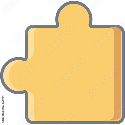 Puzzle piece detail flat