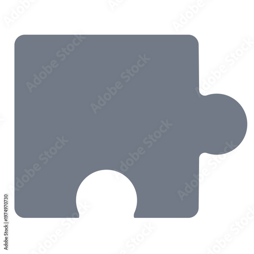 Puzzle detail piece silhouette