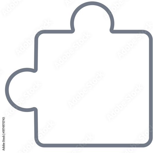 Puzzle piece detail stroke