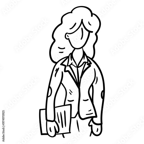 Teacher paper jacket stroke