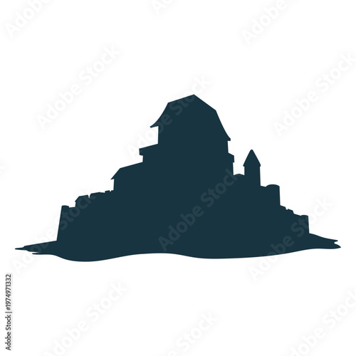 Castle tower gate roof dome silhouette