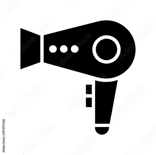 Vector icon of a hair dryer design