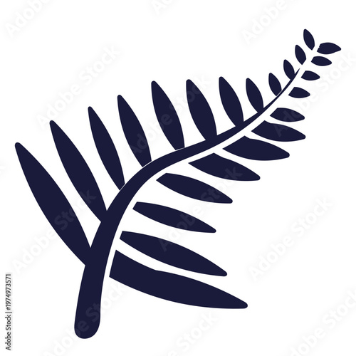 Leaves silhouette branch