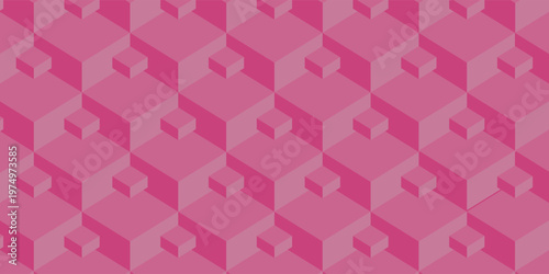 Illustration seamless pattern 3d cube abstract