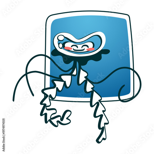 Jellyfish smiling stylish