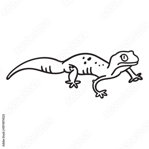 Lizard sideview stroke