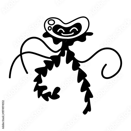 Smiling stylish jellyfish