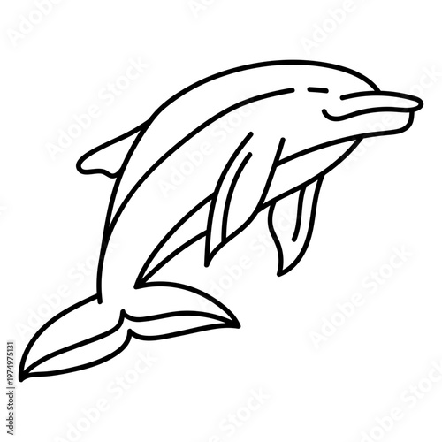 Dolphin character oldschool stroke