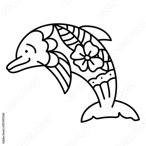 Dolphin oldschool stroke dolphin
