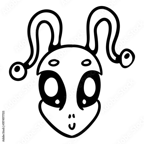 Alien's head 2 antenna stroke