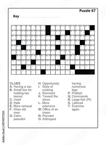 Printable Word Puzzle Worksheet - Cryptogram Brain Teaser for Kids and Adults 67