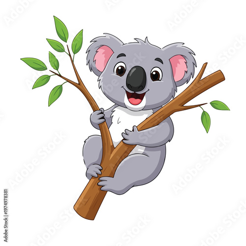 Koala Tree Branch Cartoon Commercial
