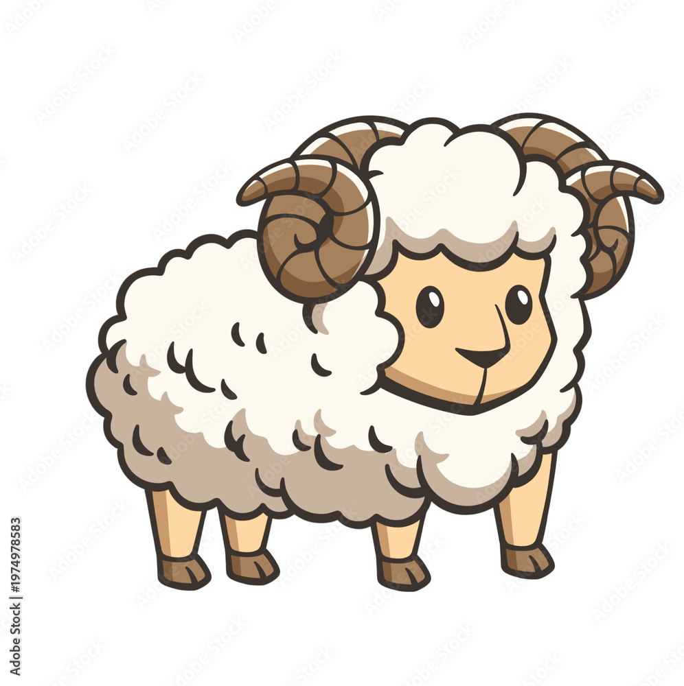 Obraz premium Lamb Eid Al Adha Illustration