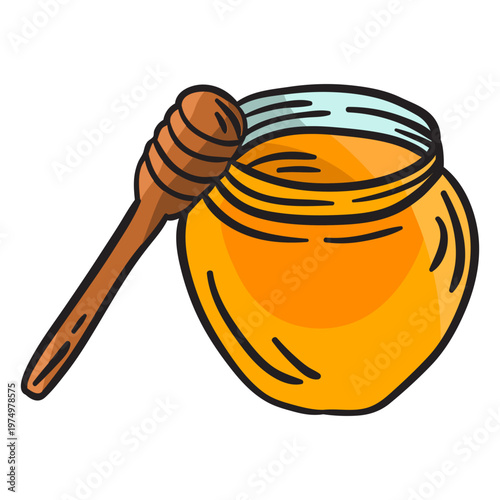 Irish honey dipper illustration