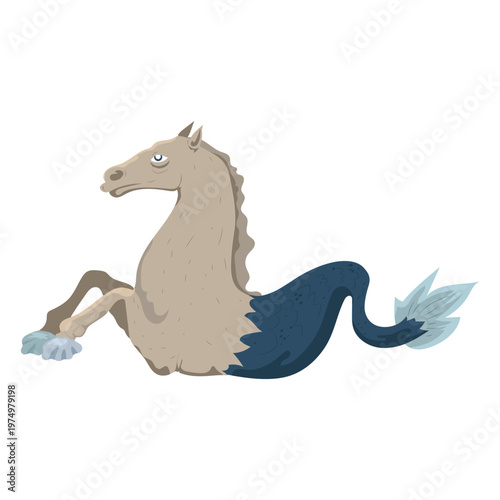 Creature horse fish icon