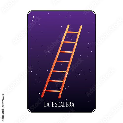 Staircase loteria card