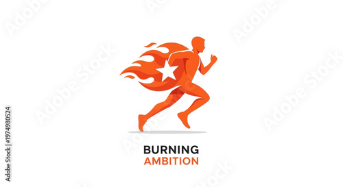 Dynamic Runner Ignited By A Star And Fiery Momentum