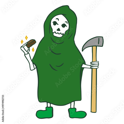 Grim reaper weed brownie character