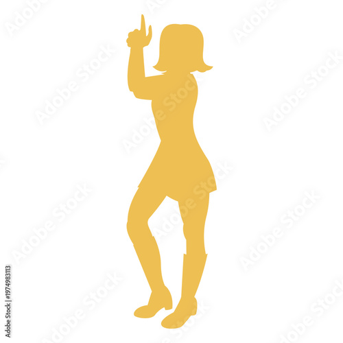 Disco move handgun silhouette