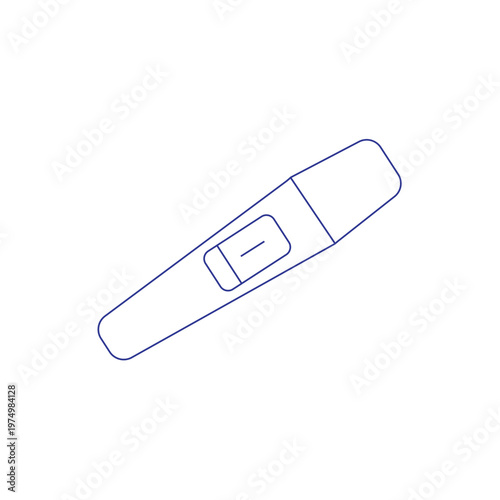 pregnancy test negative sign vector illustration, flat design