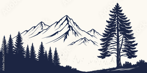 A majestic elk standing in a snowy forest with pine trees.