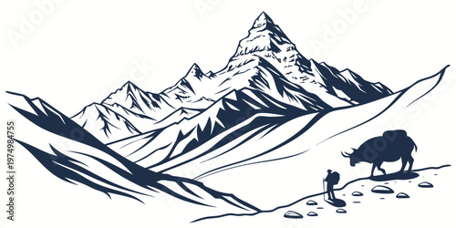 Dog hiding under a large patterned umbrella on a rainy day