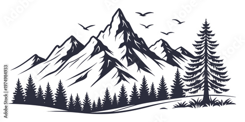 Two elk standing in a forest clearing during winter