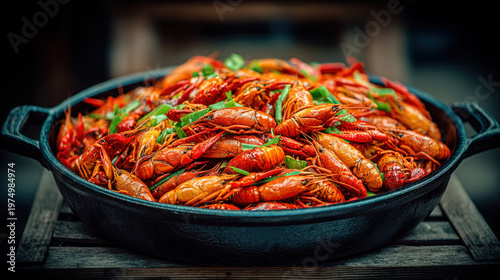 A large pot for a crawfish ...