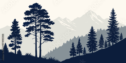 A majestic christmas tree with festive decorations in a snowy landscape