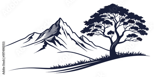 Birds perched on a bare tree branch in winter