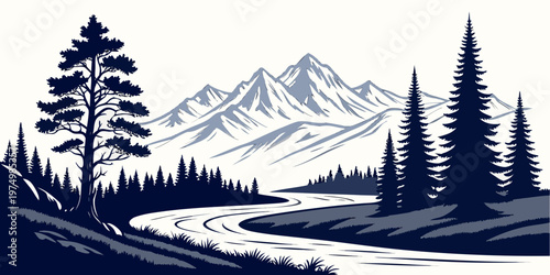 Black and white photograph of an old steam locomotive at a station