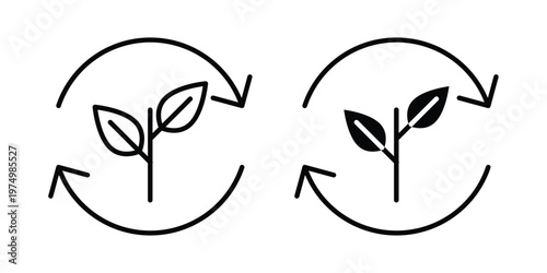 Tableau sur toile Alternative energy icon on white background