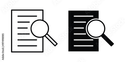 Case studies icon on white background. linear pictogram. Flat symbols