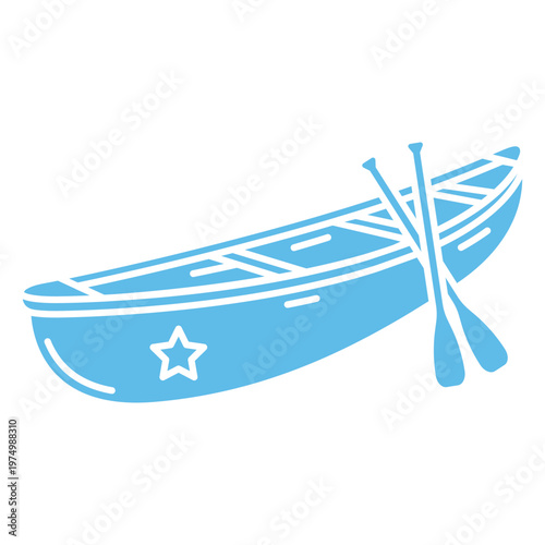 Simple water canoe