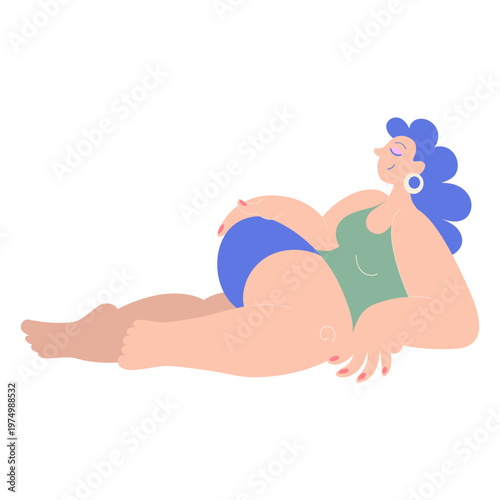 Woman laying down