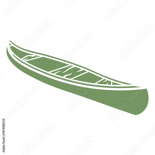 Canoe Detailed Silhouette