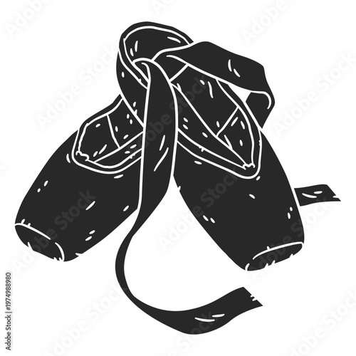 Simple dancing ballet shoes clothing