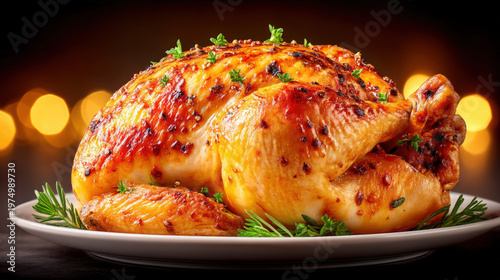 Defrosted raw chicken on a ...