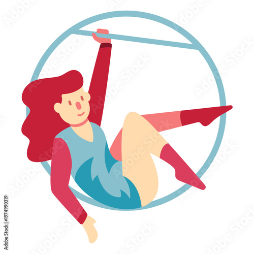 Circus gymnastics woman people