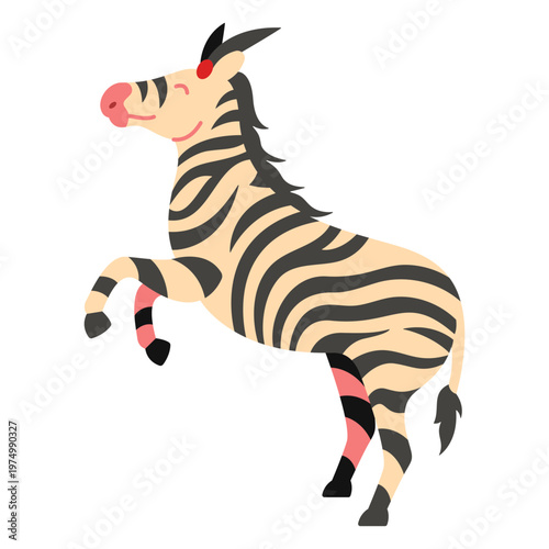 Circus zebra animal