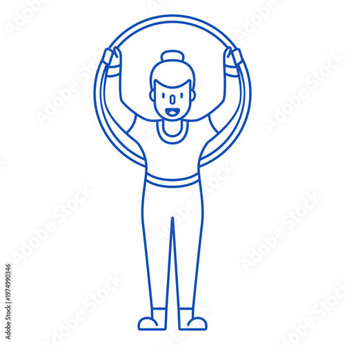 Circus show artistic gymnastics people stroke