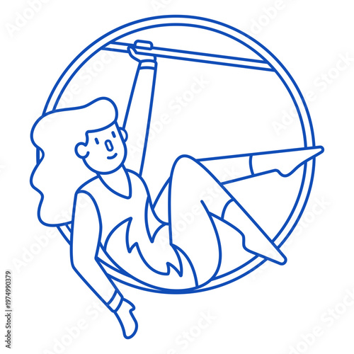 Circus gymnastics woman people stroke