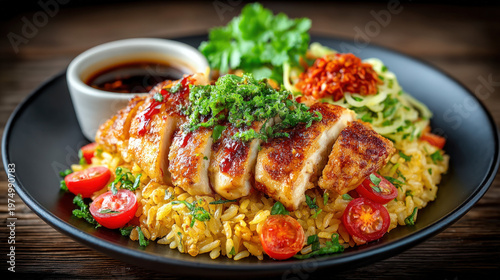 Hainan chicken rice - poach...