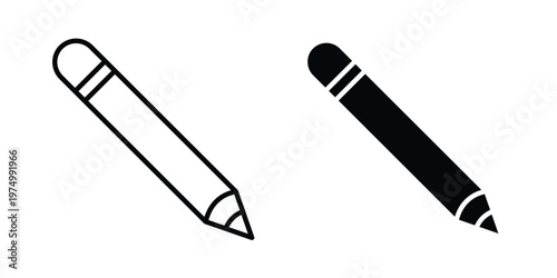 Eyeliner icon on white background. linear pictogram. Flat symbols