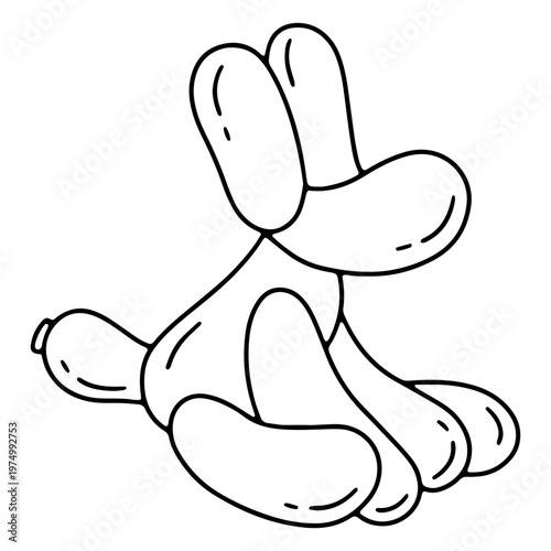Sit balloon dog