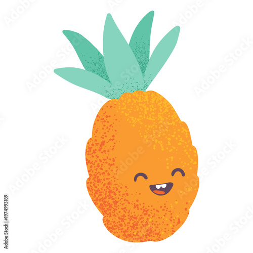 Pineapple summer textured icon