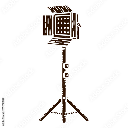Illustration of a light stand